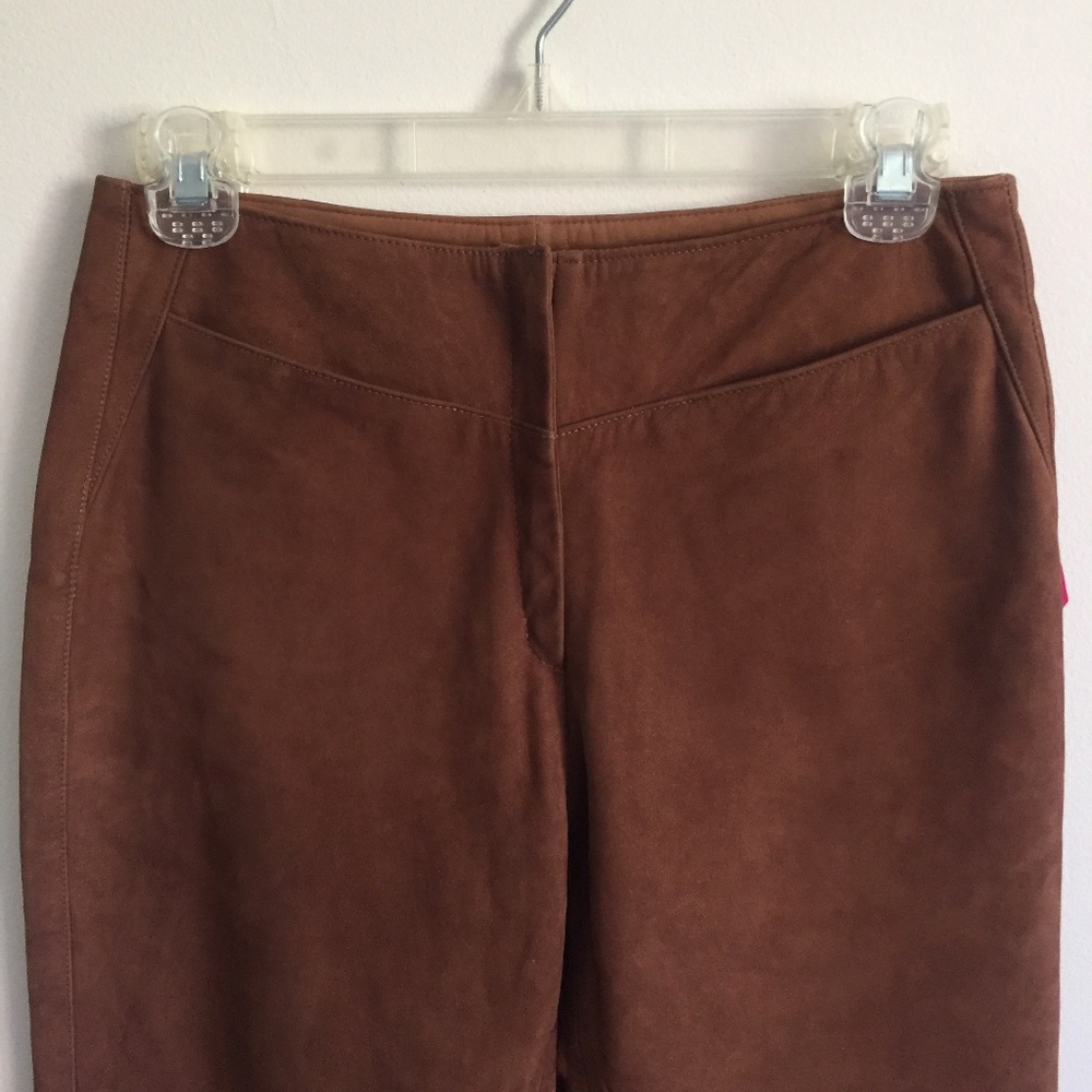 Vintage PLAYBOY Brown Suede Pants NWT - Picture 7 of 9